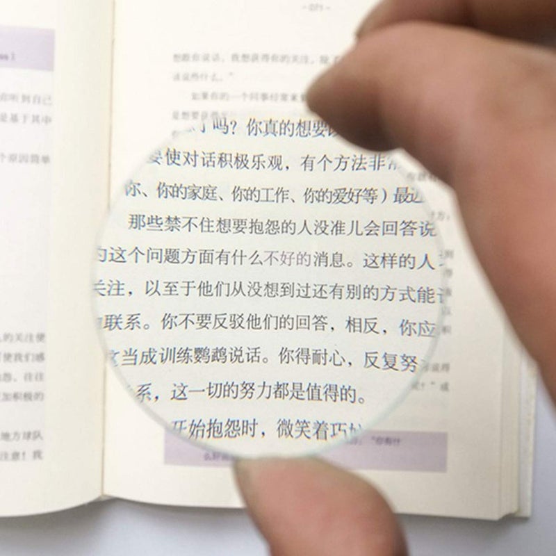 BXT Replaceable Magnifying Glass Optics Lens 30x 50mm Double Convex Lens for Reading Small Prints,Maps,Book,Documents,Insect Inspection,Jewelry, Rocks,Coins, Low Vision - Image 2